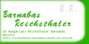 barnabas reichsthaler business card